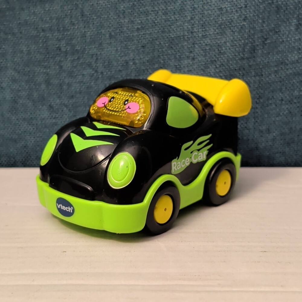 VTech Go! Go! Smart Wheels Race Car | Black & Green | Lights & Sounds SmartPoint - Picture 5 of 16